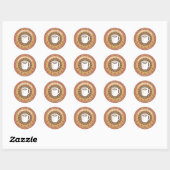 Instant Accordion Player Ronde Sticker (Vel)
