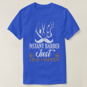 Instant Barber Voeg gewoon koffieBarber toe Shop H T-shirt (Design voorkant)
