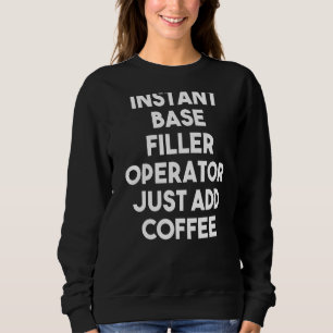 Instant Base Filler Operator voegt alleen koffie t Trui