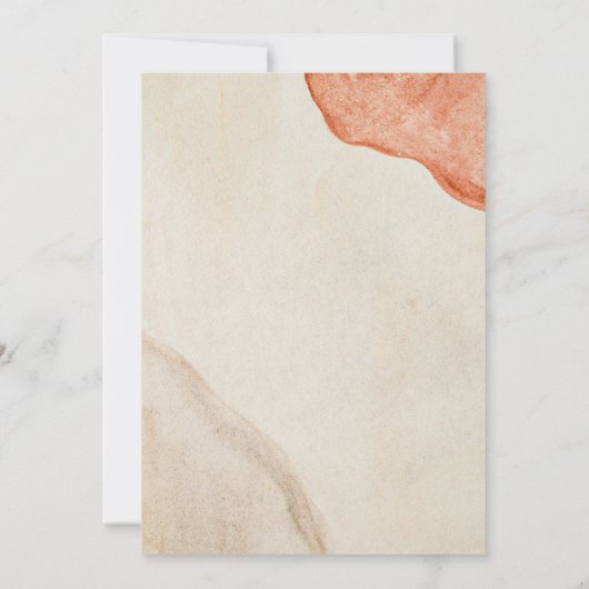 Instant Boho Cream Aqeeqah Aqiqah Uitnodigingskaar Kaart (Achterkant)