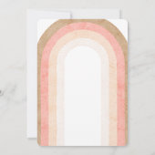 Instant Boho Regenboog Aqeeqah Aqiqah Uitnodigings Kaart (Achterkant)