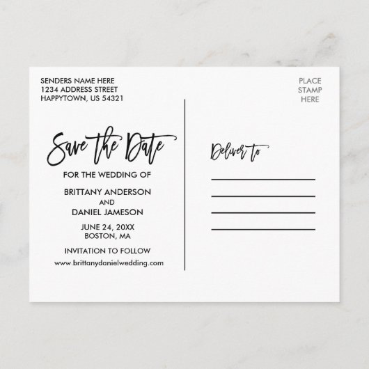 Instant Camera Blauw Hout Bloemenpotten Save The D Briefkaart (Achterkant)