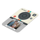 Instant Camera Couple Photo Date Location Unieke Magneet (Linkerzijde)