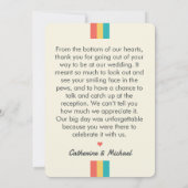 Instant Camera Couple Photo Unique Bedankkaart (Achterkant)