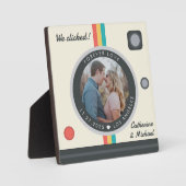 Instant Camera Couple Photo Unique Jubileum Fotoplaat (Voorkant)