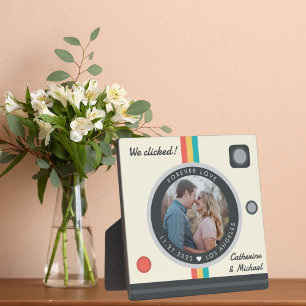 Instant Camera Couple Photo Unique Jubileum Fotoplaat