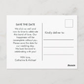 Instant Camera Couple Photo Unique Wedding Briefkaart (Achterkant)