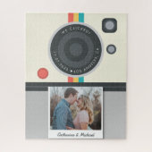 Instant Camera Couple Photo Unique Wedding Legpuzzel (Verticaal)