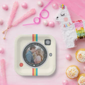 Instant Camera Couple Photo Unique Wedding Papieren Bordje (Feest)