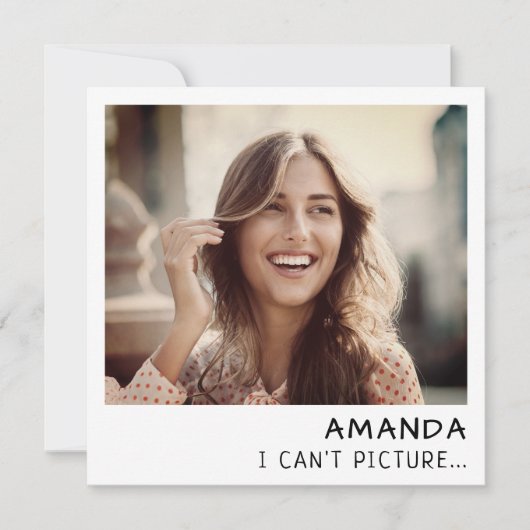 Instant Camera Foto Retro Bruidsmeisje Voorstel (Voorkant)