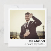 Instant Camera Foto Retro Groomsman Voorstel (Voorkant)