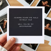 Instant Camera Foto Retro Groomsman Voorstel