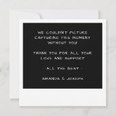 Instant Camera Photo Retro Bedankkaart (Achterkant)