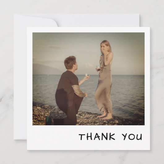 Instant Camera Photo Retro Bedankkaart (Voorkant)