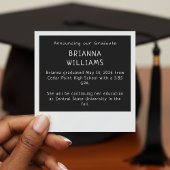 Instant Camera Photo Retro Graduation Aankondiging