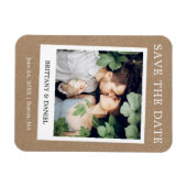 Instant Camera Style Photo Kraft slaat de datum op Magneet (Horizontaal)