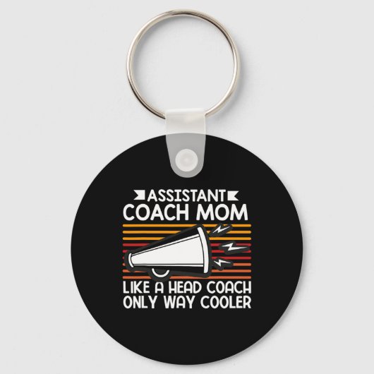 Instant Cheer Coach-moeder Grappige Sportcoaching  Sleutelhanger (Voorkant)
