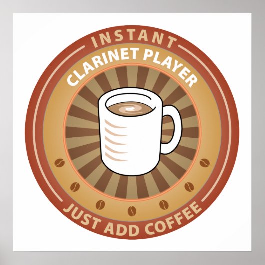 Instant Clarinet Player Poster (Voorkant)