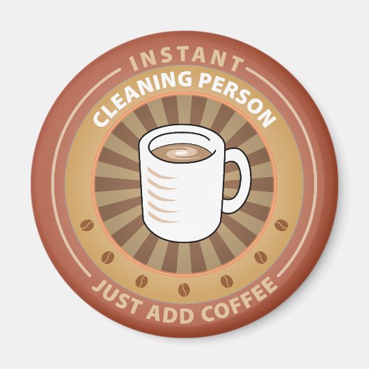 Instant Cleaning Person Magneet (Voorkant)