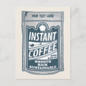 Instant Coffee pop Art Illustratie Briefkaart (Voorkant)