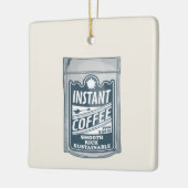 Instant Coffee pop Art Illustratie Keramisch Ornament (Links)