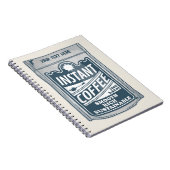 Instant Coffee pop Art Illustratie Notitieboek (Rechterzijde)