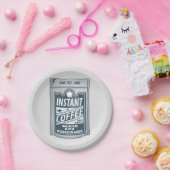 Instant Coffee pop Art Illustratie Papieren Bordje (Feest)