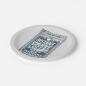 Instant Coffee pop Art Illustratie Papieren Bordje (Gekanteld)