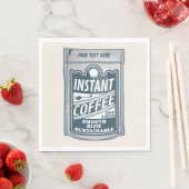 Instant Coffee pop Art Illustratie Servet (Insitu)