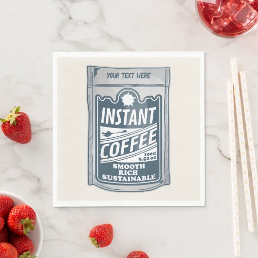 Instant Coffee pop Art Illustratie Servet (Insitu)