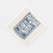 Instant Coffee pop Art Illustratie Servet (Hoek)