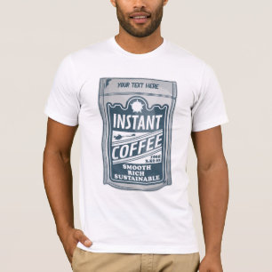 Instant Coffee pop Art Illustratie T-shirt