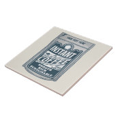 Instant Coffee pop Art Illustratie Tegeltje (Zijkant)