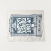 Instant Coffee pop Art Illustratie Wandkleed (Voorkant (horizontaal))