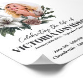 Instant Download Flower Lijst Funeral Post Poster (Hoek)