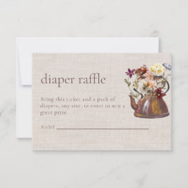 Instant Download Luier Raffle Baby shower Kaart