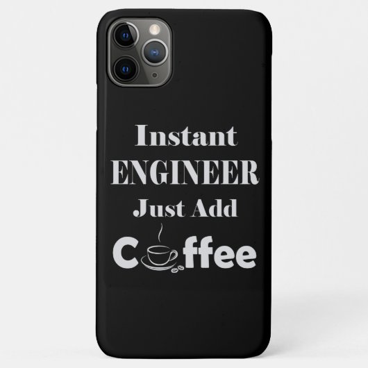 Instant Engineer gewoon koffie toevoegen Case-Mate iPhone Case (Achterkant)