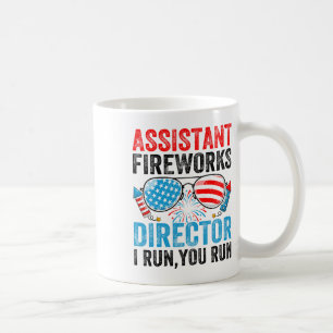 Instant Fireworks Director Funny 4 juli Mannen Wo Koffiemok