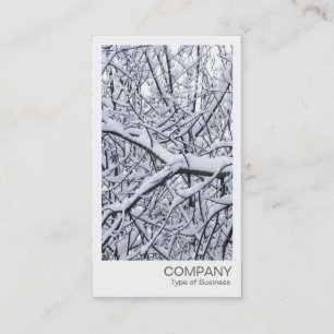 Instant Foto - Besneeuwde Takken Visitekaartje