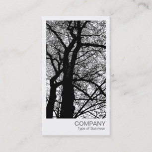 Instant Foto - Boom met hoog contrast in de winter Visitekaartje