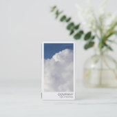 Instant Foto - Cumuluswolk Visitekaartje (Staand voorkant)