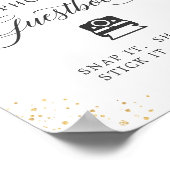 Instant Foto Gastensign Blush Roze Bloemen Poster (Hoek)