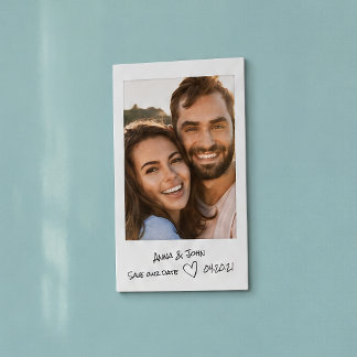 Instant foto met handgeschreven notities Bewaar de Magnetisch Visitekaartje
