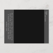 Instant foto retro huwelijksherinnering aandenken briefkaart (Achterkant)