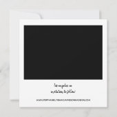 Instant foto & typografie Sla de datum op - Afdruk Kaart (Achterkant)