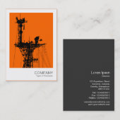 Instant foto - Warship Radio Mast Visitekaartje (Voorkant / Achterkant)