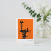 Instant foto - Warship Radio Mast Visitekaartje (Staand voorkant)