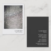 Instant Foto - Waterdruppeltjes op glas 02 Visitekaartje (Voorkant / Achterkant)