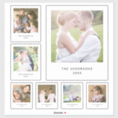Instant Fotostijl Multi Size Vierkante foto's Sticker (Vel)