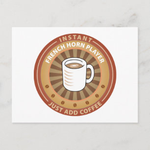Instant French Horn Player Briefkaart